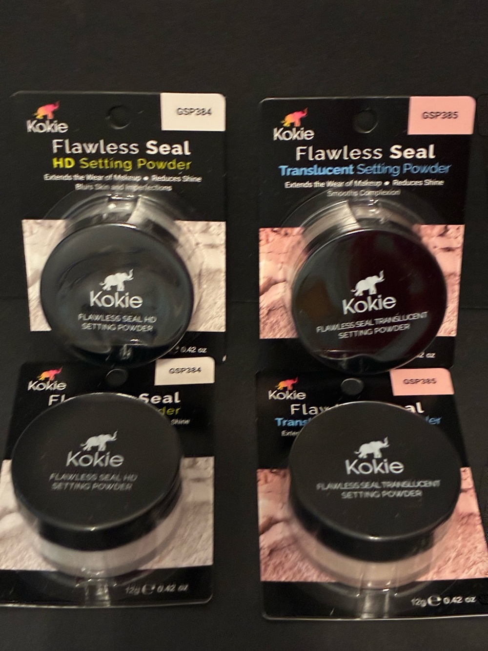 Kokie Flawless Seal setting powder bundle